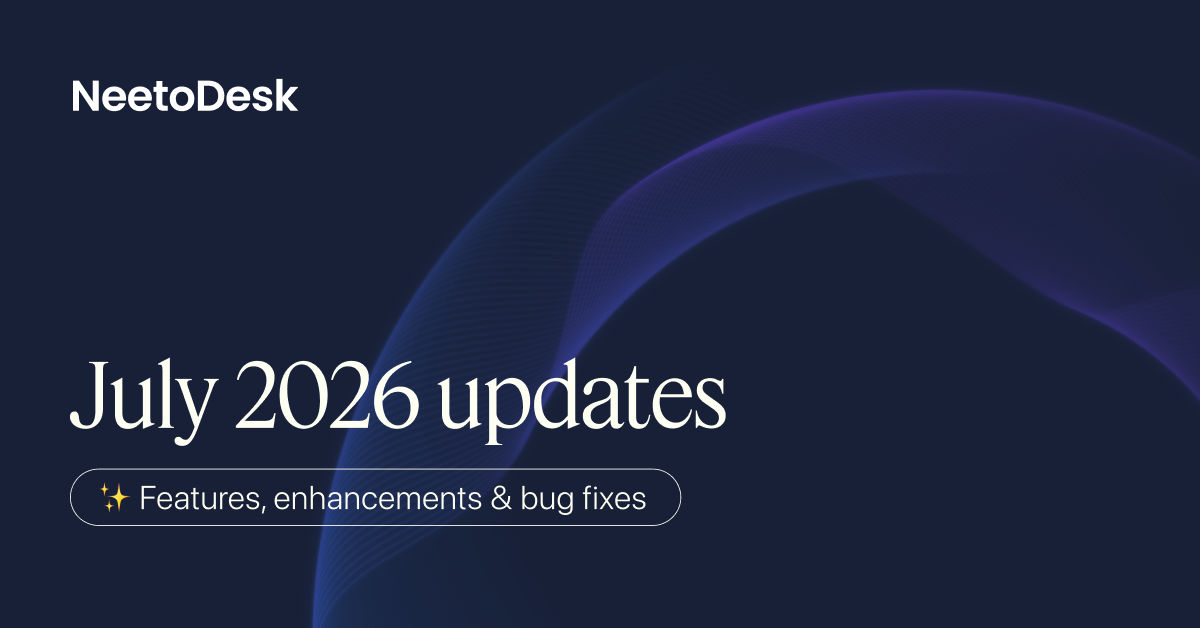 July 2026 updates - Ticket replies in your Sent folder, readable XLSX exports, and outgoing email tracking