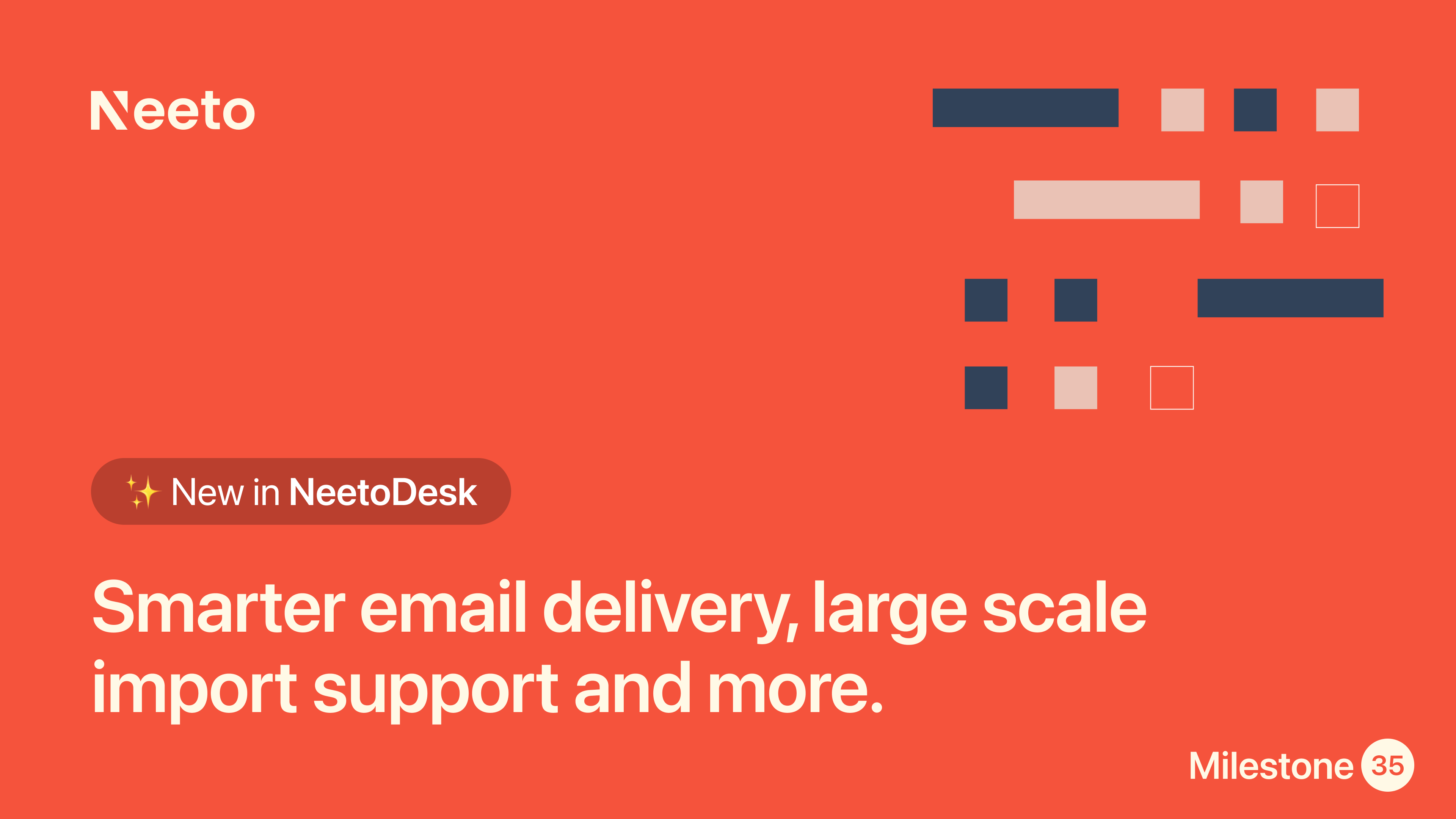 Milestone M35 – smarter email delivery, Outlook integration fixes, custom email verification & large-scale import support